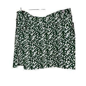 Jude Connally Forest Green and White Patterned Skort